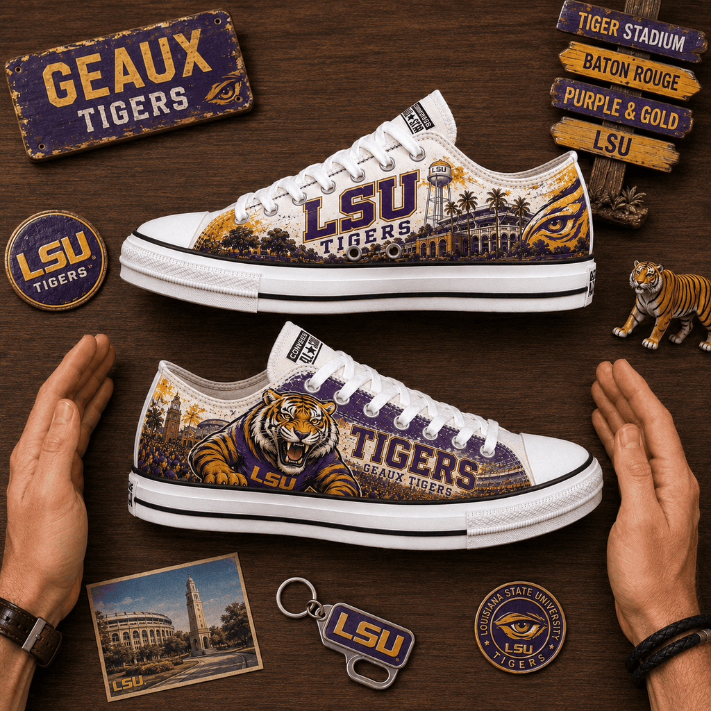 Premium LSU Loafer Shoes NHVH