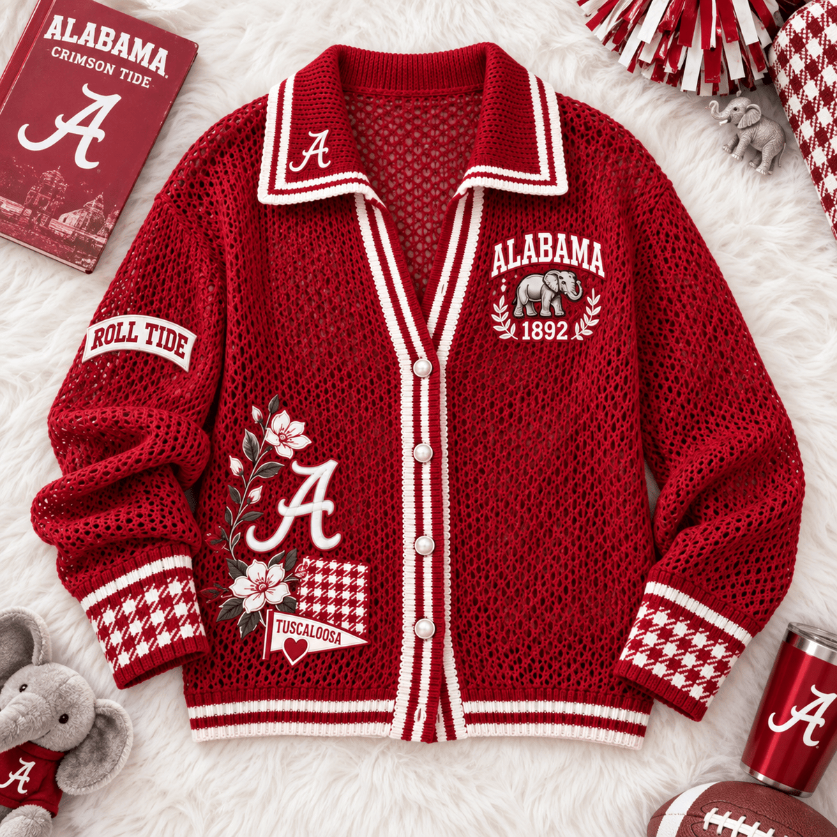 ACT Women’s Open-Knit Cardigan NTKO