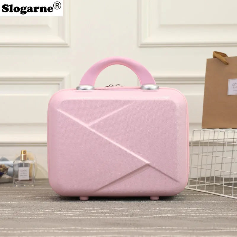 New 14 Inch Cosmetic Box Women Fashion Suitcase Portable Storage Box Unisex Mini Travel Suitcase Portable Luggages Bags Gifts